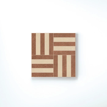 Dekor Florim SensiTerre Intreccio Mattone Cotone Naturale 30x30x0,9 cm