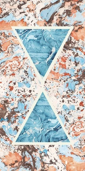 Płyta wielkoformatowa Florim Araldica Triangoli Corallo Glossy 120x240x0,6 cm