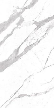 Spiek kwarcowy Laminam I Naturali Bianco Statuario Venato Lucidato Book Match A 162x324x0,5 cm, Full Size
