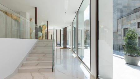 Spiek kwarcowy Laminam I Naturali Calacatta Oro Venato Lucidato 100x100x0,5 + cm