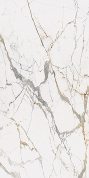 Płyta wielkoformatowa Florim Marble Eternal Gold A Glossy STU 160x320x1,2 cm, z siatką, nierektyfikowana