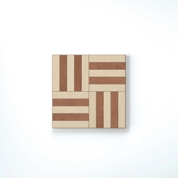Dekor Florim SensiTerre Intreccio Cotone Mattone Naturale 30x30x0,9 cm