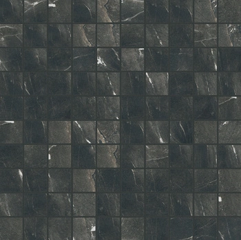 Płytka gresowa Florim Timeless Mosaico 3x3 Black Deep Naturale 30x30x0,9 cm