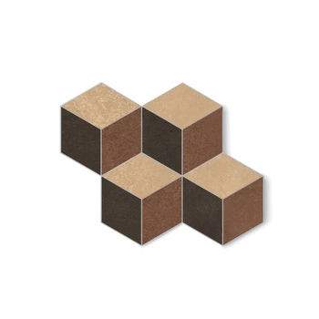 Dekor Florim SensiTerre Cubo Rosato Amaranto Carbone Naturale 37x46x0,9 cm